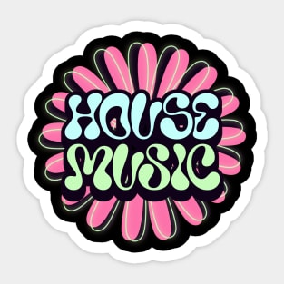 HOUSE MUSIC  - Y2K Flower (pink) Sticker